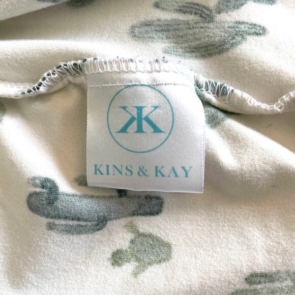 Kins & kay Cactus Print 3/4 Sleeve Robe Size L/XL Soft and Comfortable - Picture 9 of 10